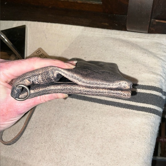 NWT Bed Stu Leather Cadence Wallet Wristlet Crossbody Bag Black Lux MSRP 175 - Picture 4 of 15